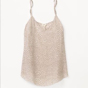 Wilfred Minou silk camisole in Feather print